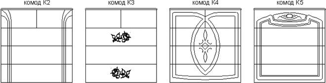 фрезеровки для комодов